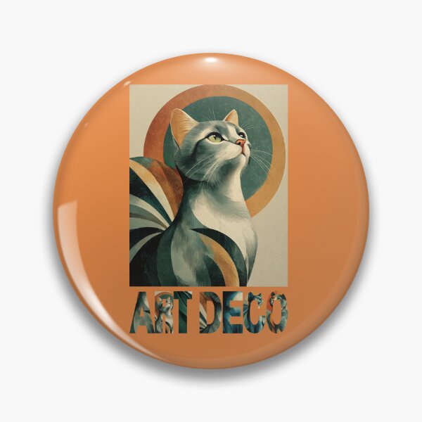 Item preview, Art deco cat designed and sold by ARTpatrycha.