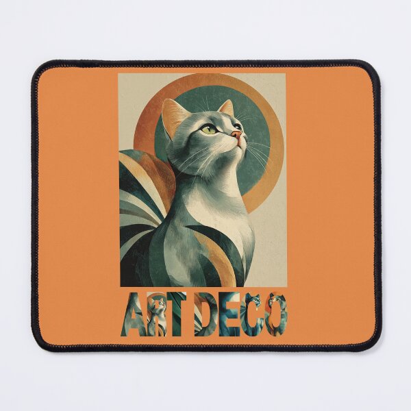 Item preview, Art deco cat designed and sold by ARTpatrycha.
