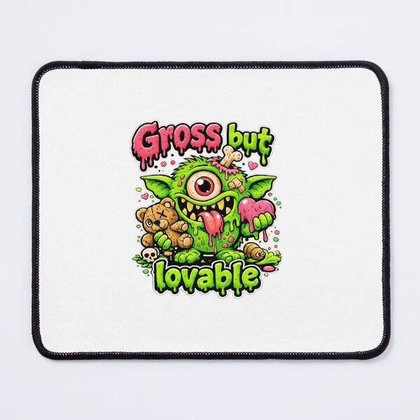 Item preview, Gross But Lovable – Cute Creepy One-Eyed Monster Art designed and sold by MaBakerArt.