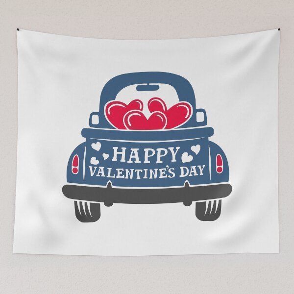 Item preview, Vintage Classic Car Happy Valentine's Day designed and sold by PrintCarClub.