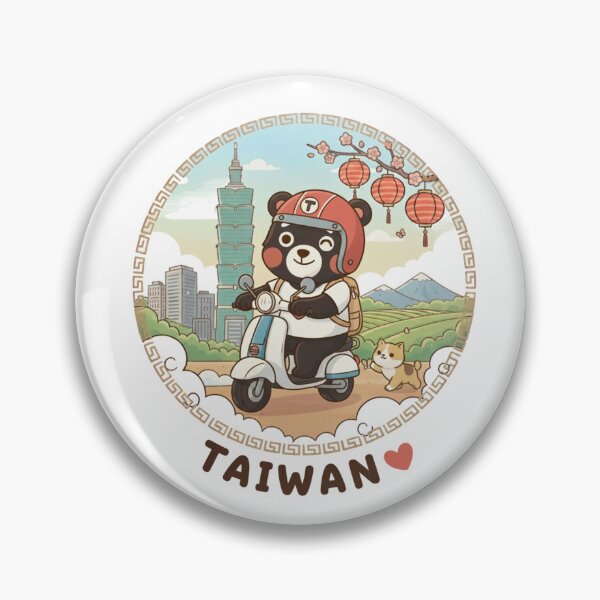 Item preview, Taiwan bear riding a scooter designed and sold by Potsticker88.
