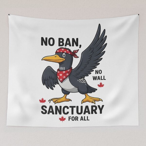 Item preview, Anti ice Rebel loon No ban, no wall, sanctuary for all designed and sold by Uglyandcute.
