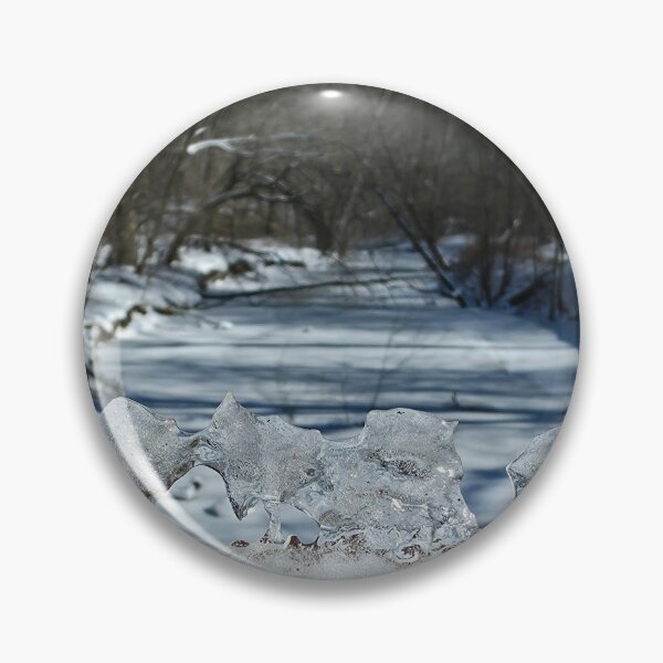 Artikelvorschau, Eis und Schnee auf dem Huron River entworfen und verkauft von J Rier Photography.