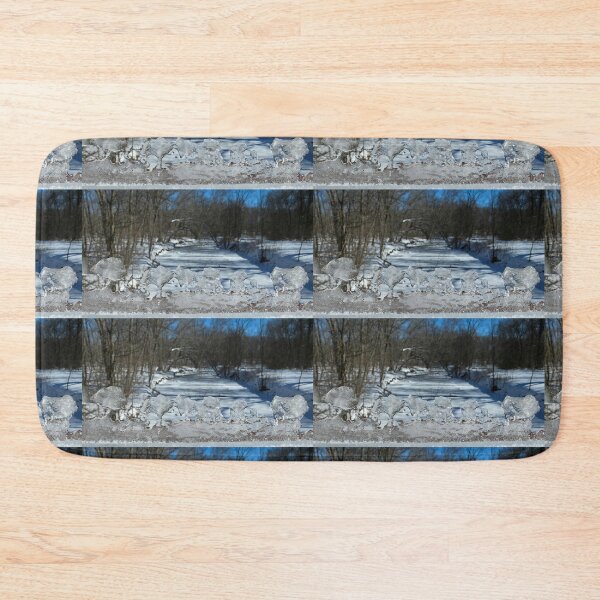 Item preview, Ice and snow on the Huron River designed and sold by J Rier Photography.