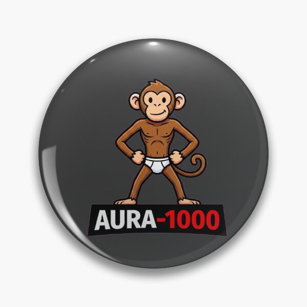 Item preview, Aura -1000 Funny Monkey in Underwear Meme designed and sold by WildCute.