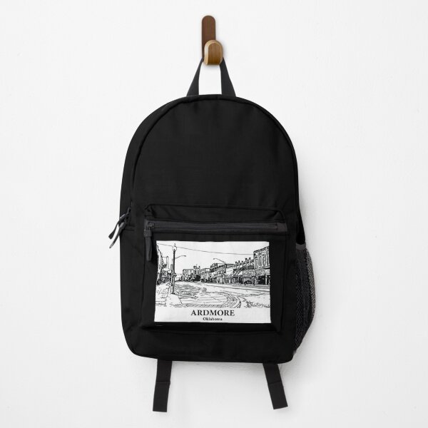 Item preview, Ardmore OK - Ink Cityscape Illustration designed and sold by Lakeric Cityscapes.