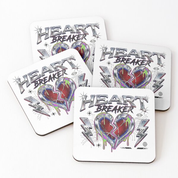 Item preview, Chrome Heartbreaker Cyber Punk Broken Love designed and sold by AnnDesignStudio.