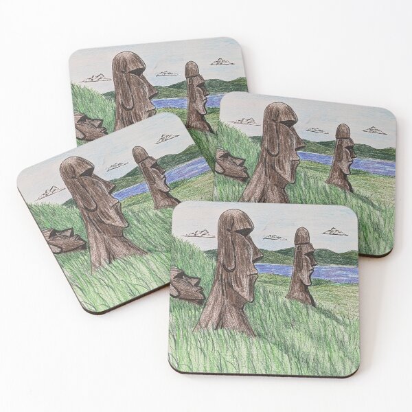Item preview, Easter Island monumental statues  designed and sold by Matt Starr Fine Art .