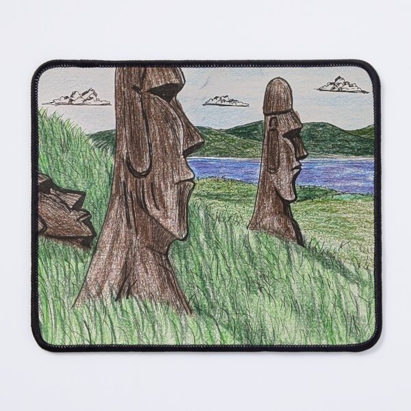 Item preview, Easter Island monumental statues  designed and sold by Matt Starr Fine Art .