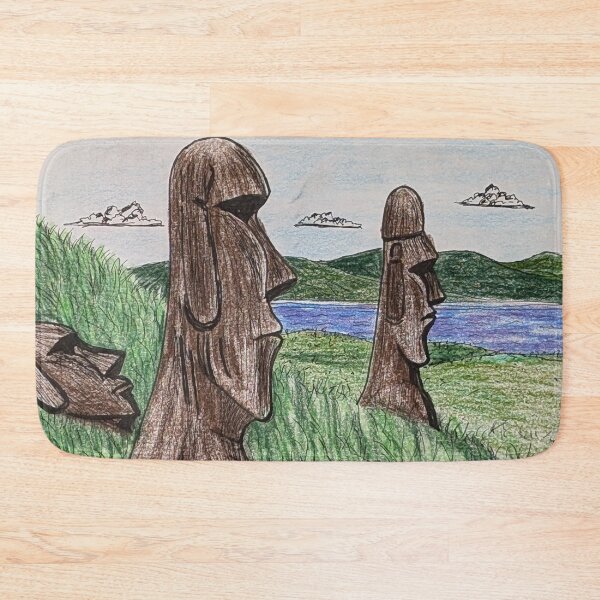 Item preview, Easter Island monumental statues  designed and sold by Matt Starr Fine Art .