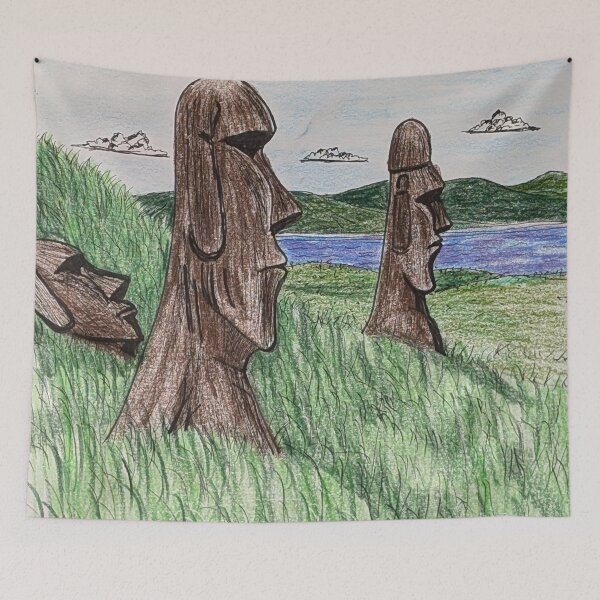Item preview, Easter Island monumental statues  designed and sold by Matt Starr Fine Art .