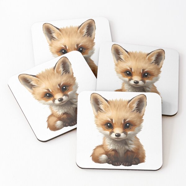 Item preview, Cute Fluffy Fox Portrait Sticker designed and sold by Teewave-Ashish.