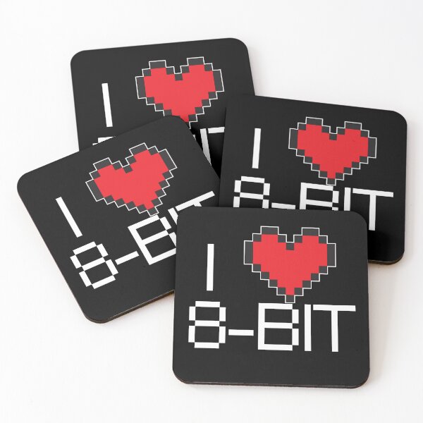 Artikelvorschau, Ich liebe 8-Bit-T-Shirt entworfen und verkauft von joebarondesign.