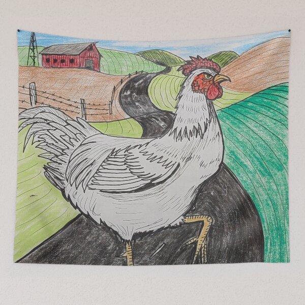 Item preview, Why did the chicken cross the road? designed and sold by Matt Starr Fine Art .
