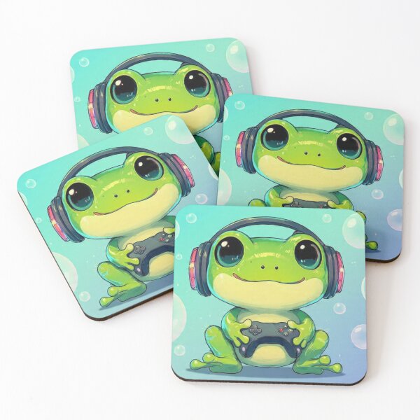Item preview, Gamer Froggy in His Magical Bubble designed and sold by The Strongest Froggy.