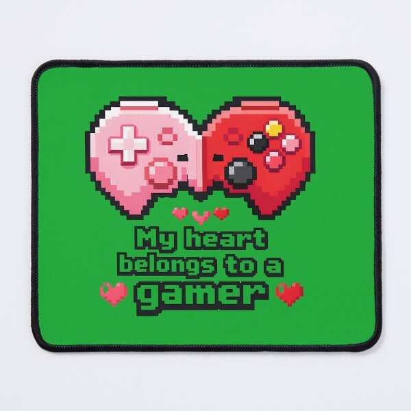 Item preview, Valentine's My Heart Belongs to a Gamer Retro Pixel Art Heart designed and sold by Supergrafix07.