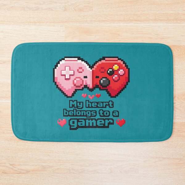 Item preview, Valentine's My Heart Belongs to a Gamer Retro Pixel Art Heart designed and sold by Supergrafix07.