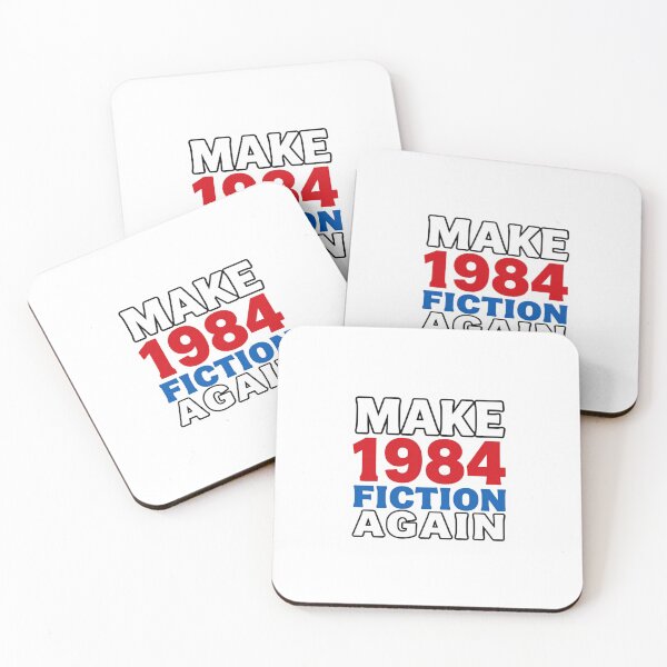 Item preview, Make 1984 Fiction Again | George Orwell Dystopian Quote designed and sold by MotivAura.