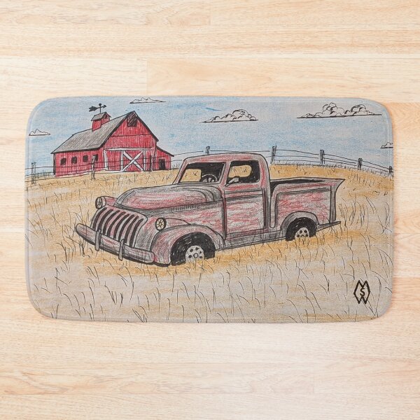 Item preview, Old truck at the farm  designed and sold by Matt Starr Fine Art .