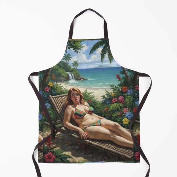 Item preview, crazy redhead enjoying the beaaach designed and sold by Chubby Chase.
