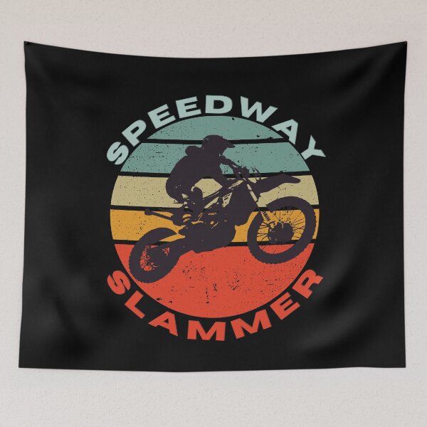 Item preview, Speedway Slammer Solo Rider Perfect Gifts For Motocross & Racing designed and sold by SkymarArt.