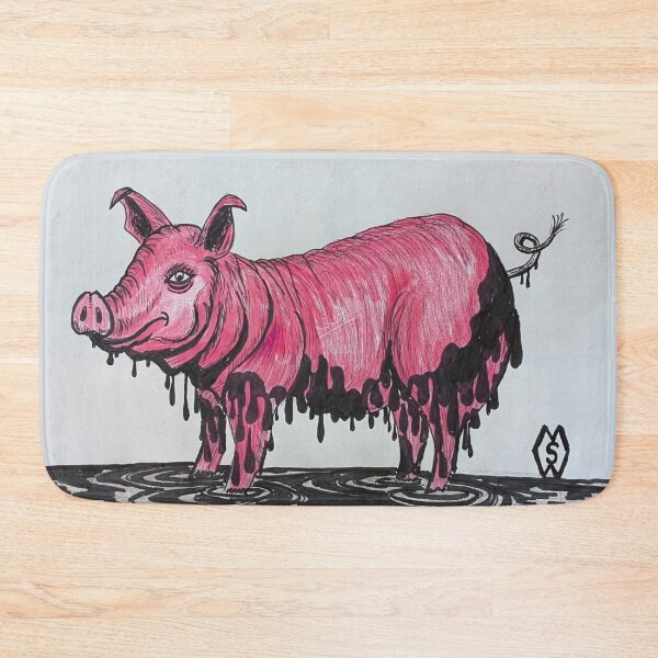 Item preview, Grungy pig in the mud designed and sold by Matt Starr Fine Art .
