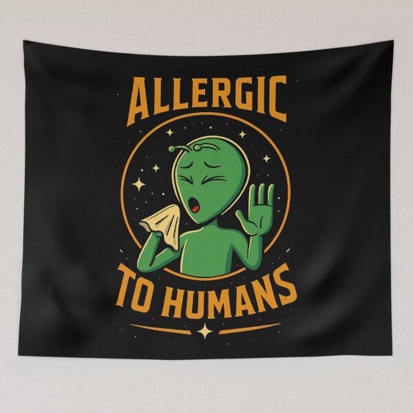 Item preview, Alien Sneezing Reaction – Cosmic Humor Statement designed and sold by digijob.