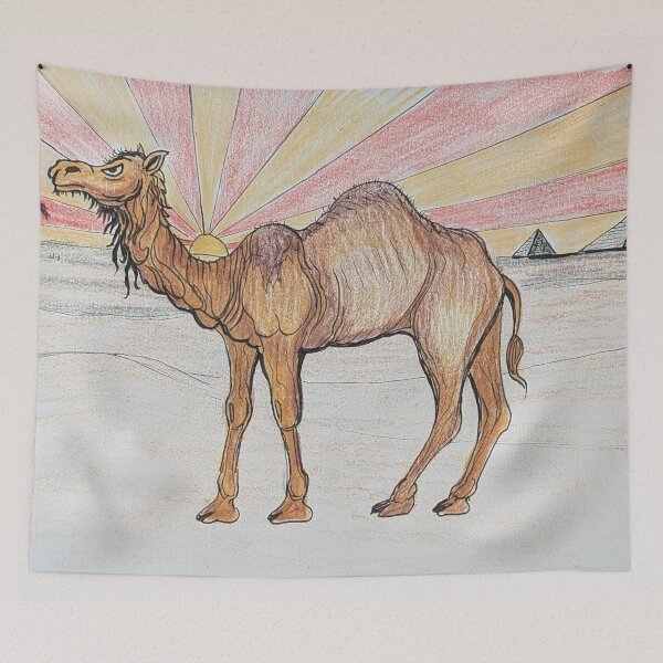 Item preview, Camel in the desert  designed and sold by Matt Starr Fine Art .
