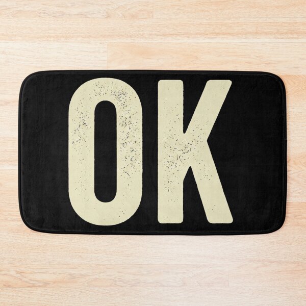 Item preview, Vintage Distressed "OK" Retro Typography designed and sold by Simple Graphics.