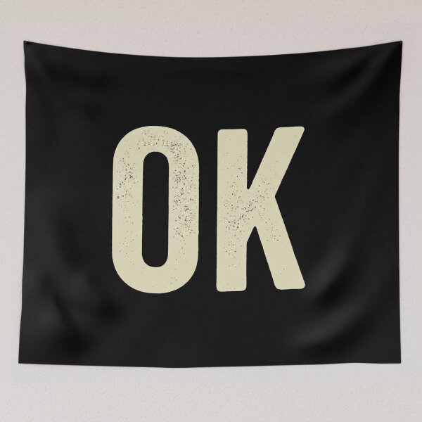 Item preview, Vintage Distressed "OK" Retro Typography designed and sold by Simple Graphics.