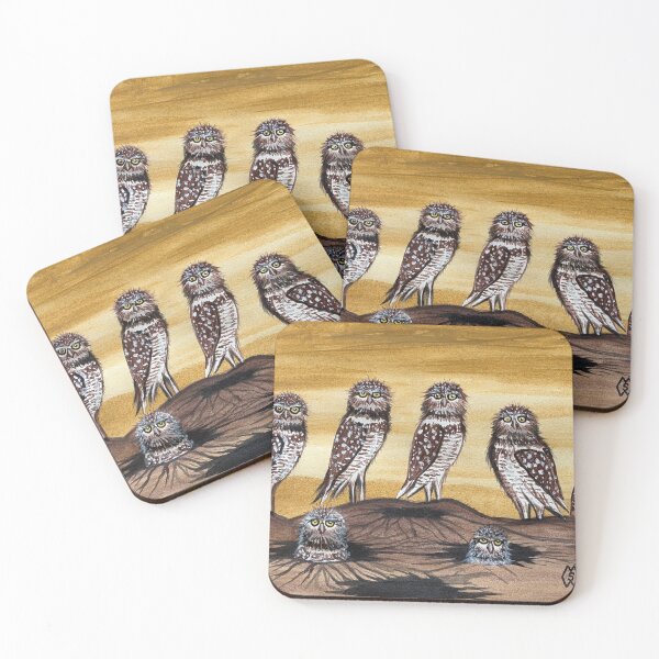 Item preview, Burrowing owl family  designed and sold by Matt Starr Fine Art .