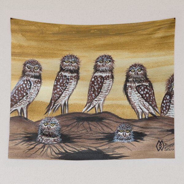 Item preview, Burrowing owl family  designed and sold by Matt Starr Fine Art .