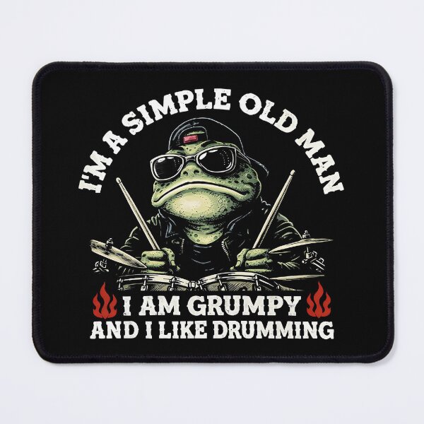 Item preview, I'm A Simple Old Man I Am Grumpy and I Like Boobs Frog designed and sold by gear-posters.