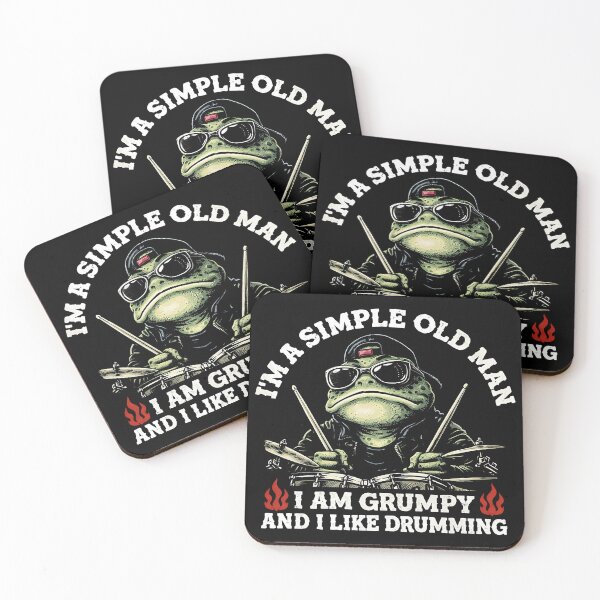 Item preview, I'm A Simple Old Man I Am Grumpy and I Like Boobs Frog designed and sold by gear-posters.