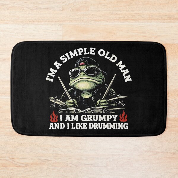 Item preview, I'm A Simple Old Man I Am Grumpy and I Like Boobs Frog designed and sold by gear-posters.