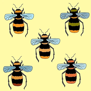 Artwork thumbnail, Worker Bee by FigTreeDesigns