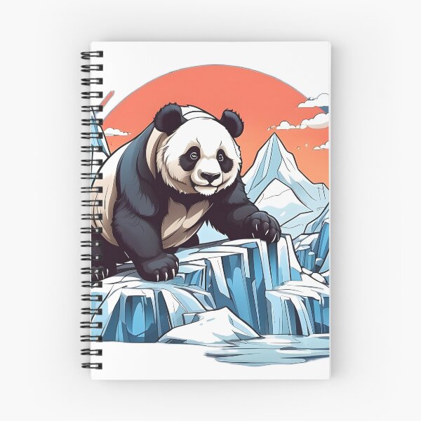 Item preview, panda climbing a glacier designed and sold by Karaz's Animal Kingdom.