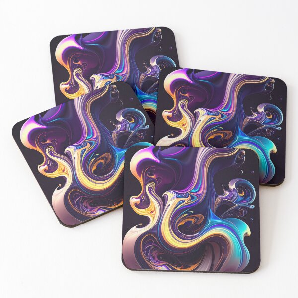 Item preview, Midnight Flow – Luminous Abstract Motion designed and sold by NizuCaCi.