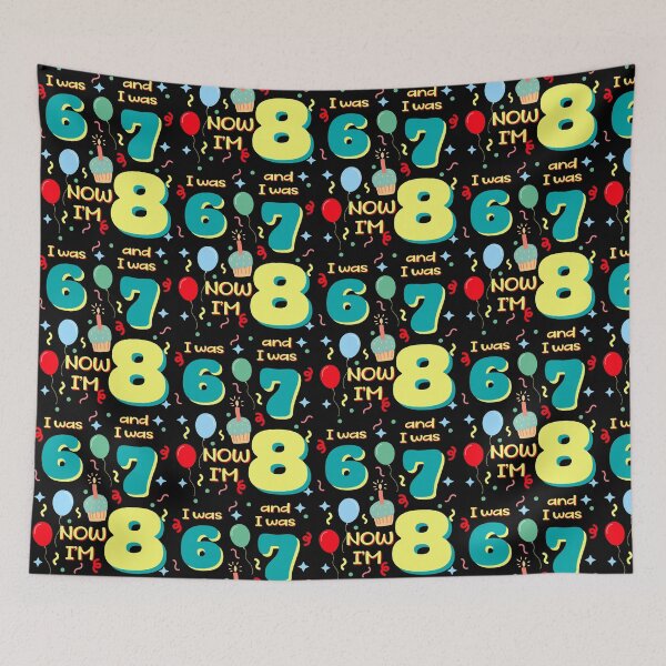 Item preview, 8th Birthday shirt Twins, I was 6, I was 7, Now I'm 8 designed and sold by EwaVerse.