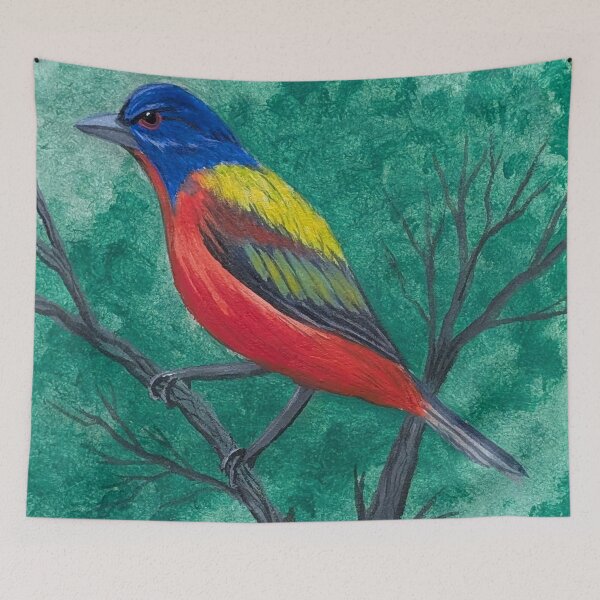 Item preview, Painted bunting in a tree designed and sold by Matt Starr Fine Art .