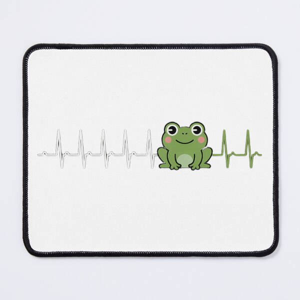 Item preview, Frog Heartbeat EKG Pulse Kawaii Animal Lover designed and sold by JossDesign15.
