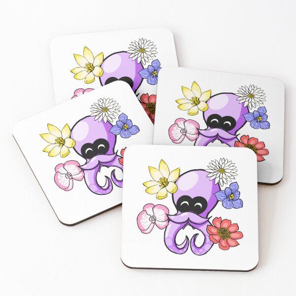 Item preview, Splatoon Octo with flowers designed and sold by Pixls' Nook.