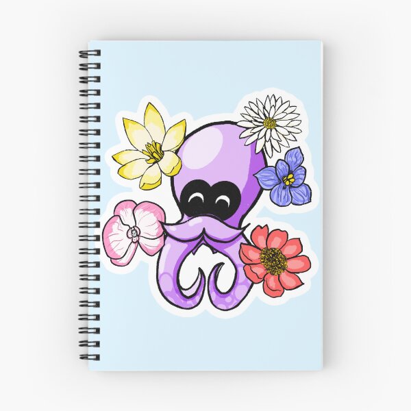 Item preview, Splatoon Octo with flowers designed and sold by Pixls' Nook.