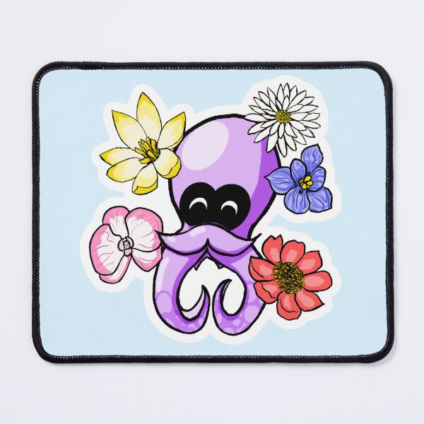 Item preview, Splatoon Octo with flowers designed and sold by Pixls' Nook.