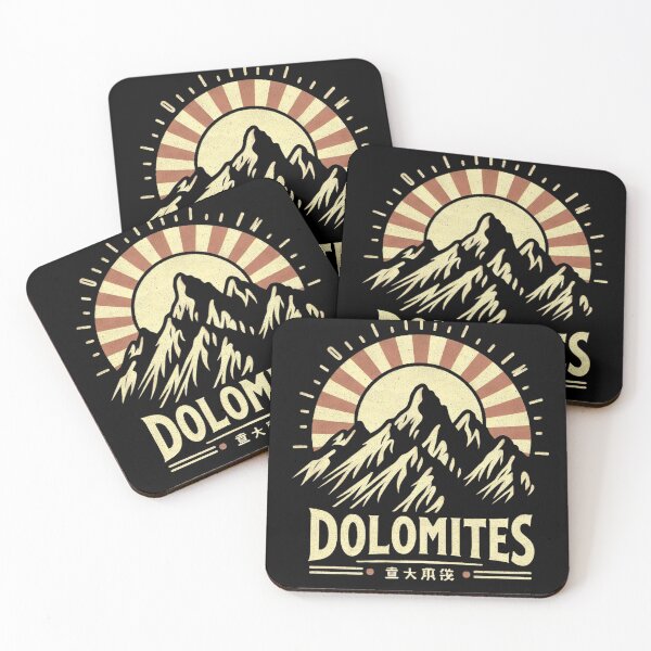 Item preview, Dolomites Jagged Ridges - Retro Vintage Katakana designed and sold by Zoo-Moo.