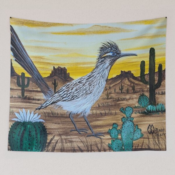 Item preview, Roadrunner in the desert at sundown  designed and sold by Matt Starr Fine Art .