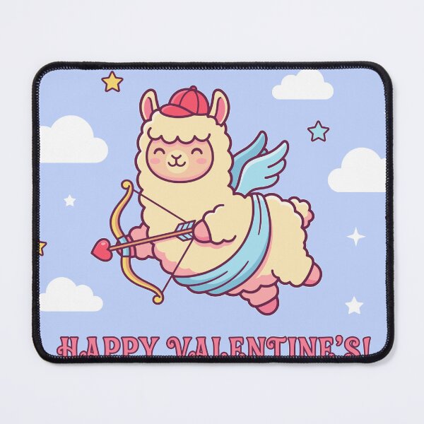 Item preview, Happy Valentine's Day Llama Cupid designed and sold by Itsabottogodown.
