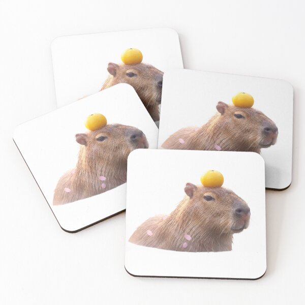 Item preview, Zen Capybara In Onsen With Yuzu Fruit designed and sold by DigitalAnnaBanana.