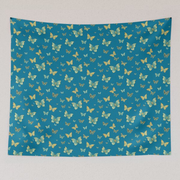 Item preview, Wings of summer. Gold Butterflies pattern designed and sold by Natart1004.