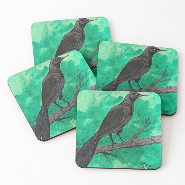 Item preview, A great-tailed grackle perched in a tree designed and sold by Matt Starr Fine Art .